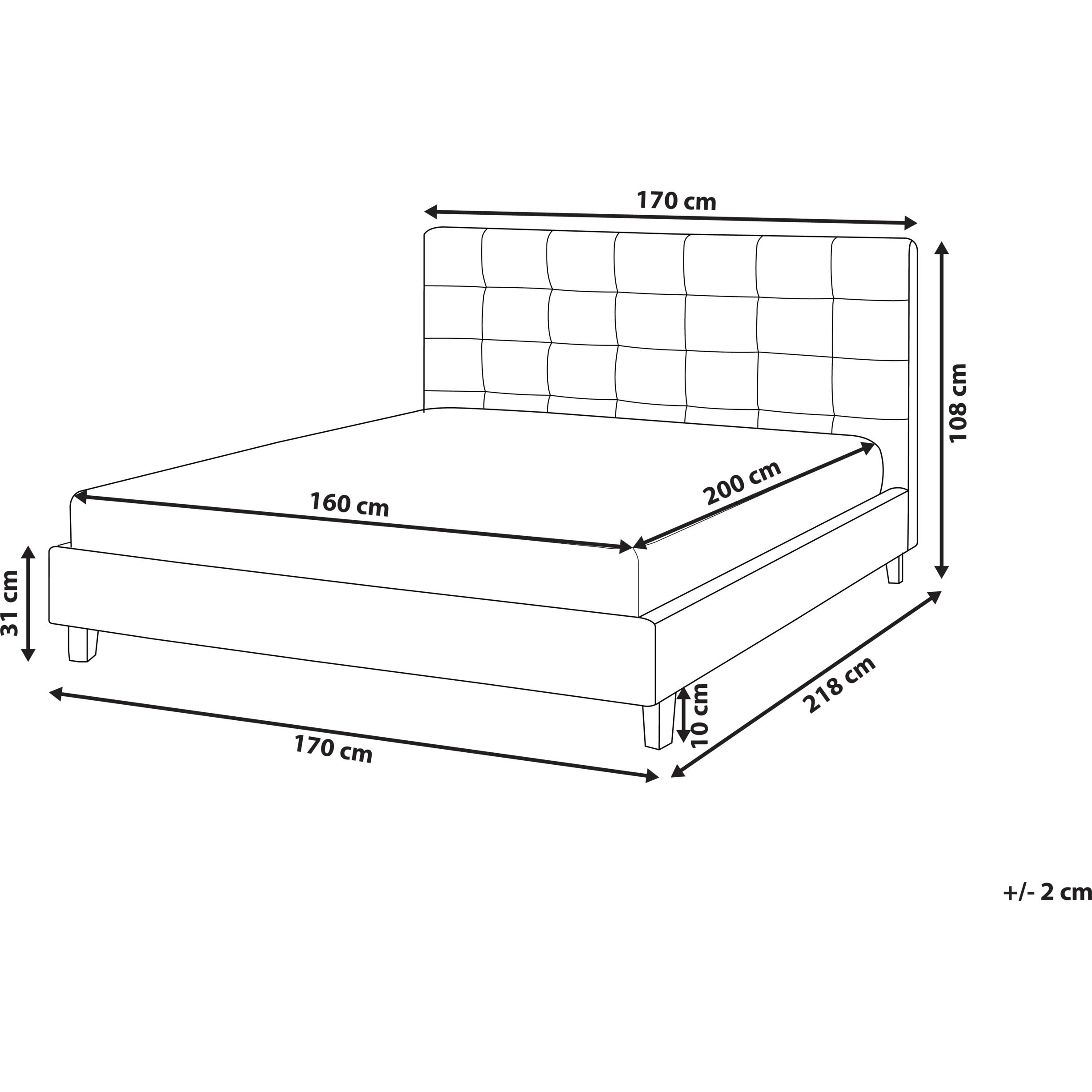 Thumbnail - Beliani, Bett, Rochelle (160 x 200 cm)