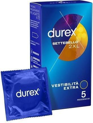 Immagine prodotto Durex Preservativi Settebello 2XL Extra Large e Extra Long (5 pz.)