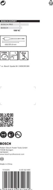 Produktbild Bosch Professional Zubehör EXPERT Self Cut Speed Flachfräsbohrer, 32 x 400 mm (32 mm)