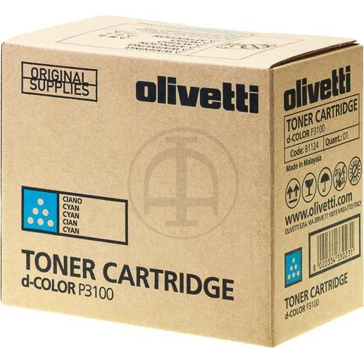 Thumbnail - Olivetti, Toner, Cyan - Original - Tonerpatrone (C)