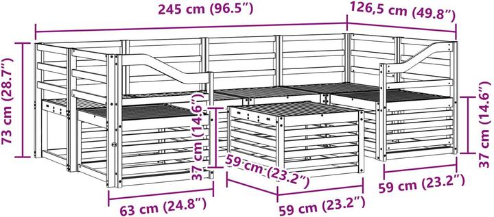 Produktbild vidaXL Outdoor-Sofa