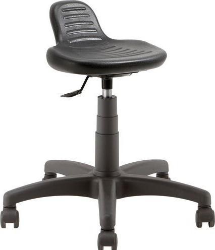 Markenlos Linea stool 1CFO01PG2PUN Black plastic (42 - 55 cm)