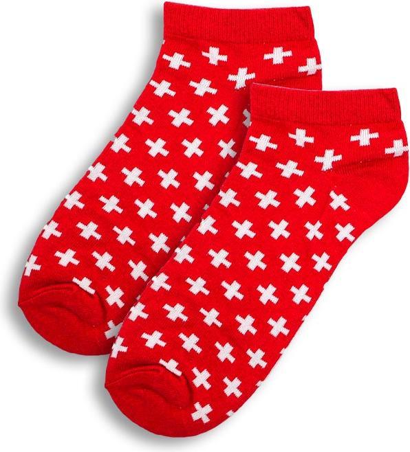Actual product image TopSpirit Sneaker Socks Red (pack of 3, 31 - 34)