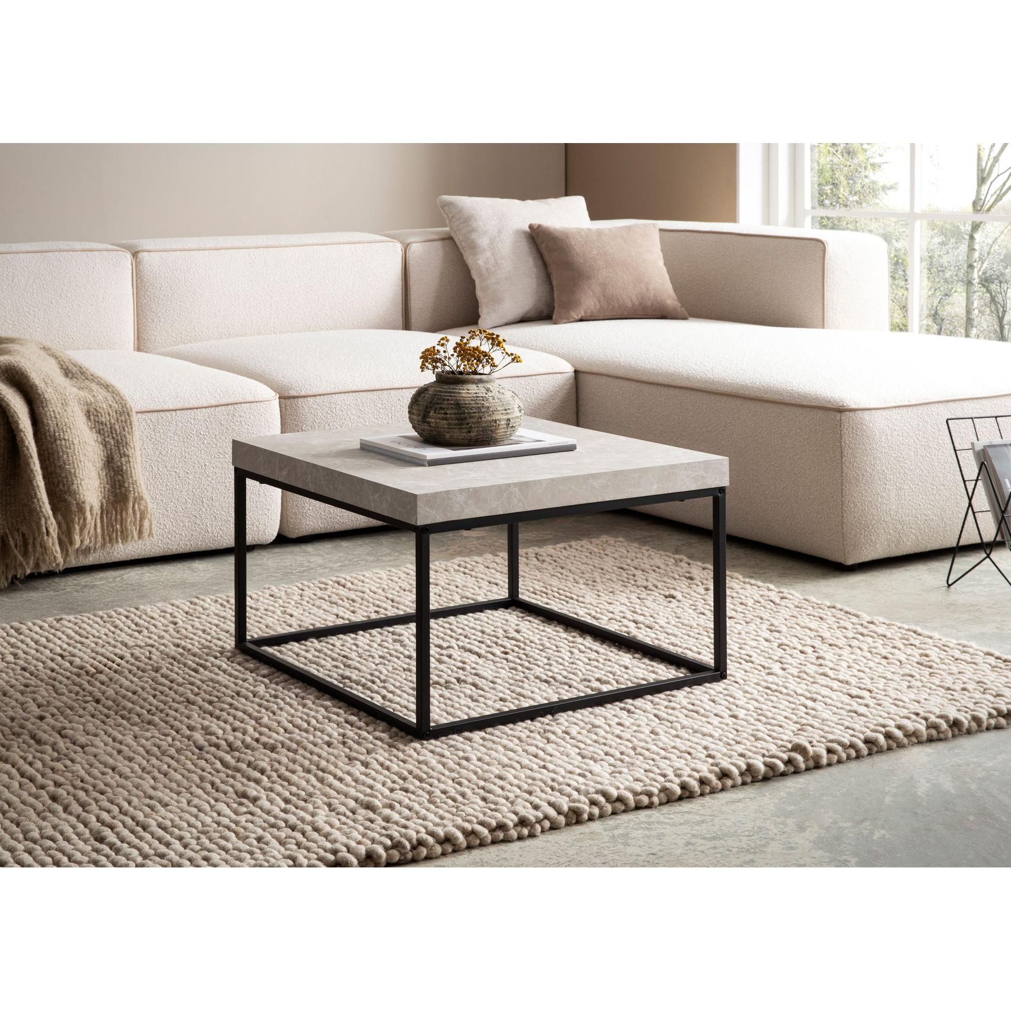 Thumbnail - FineBuy, Couchtisch + Beistelltisch, Couchtisch Sofatisch 60 cm Wohnzimmertisch Klein Kaffeetisch Modern (60 x 60 x 38 c...