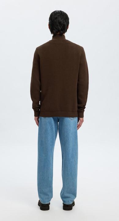 Actual product image Selected Slhdane Ls Knit Structure Half Zip Noos (XL)