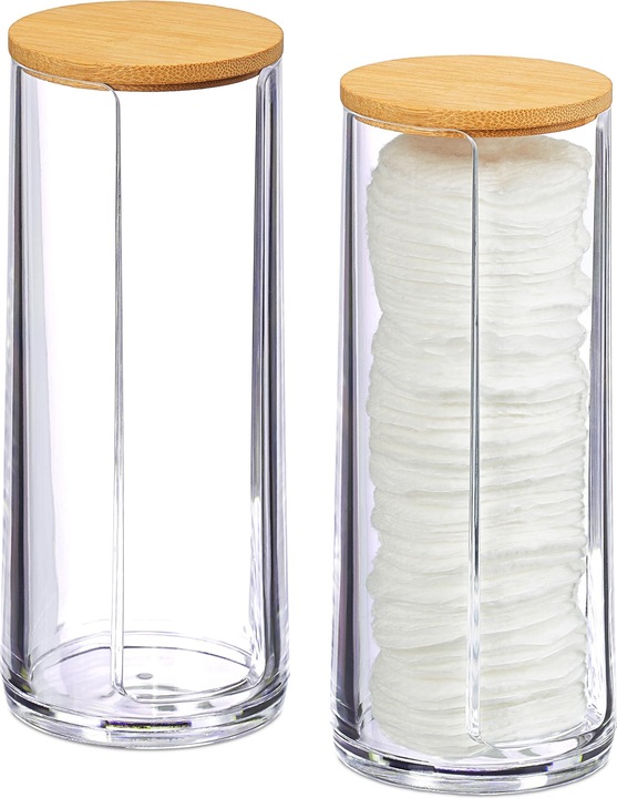 Image du produit Relaxdays Distributeur rond coton démaquillant 2