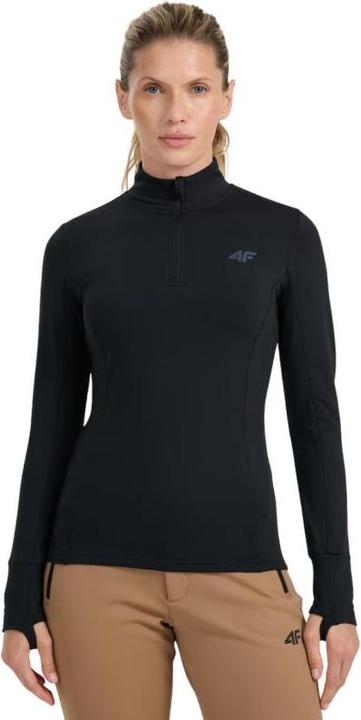 Actual product image 4F Damen-Thermo-Sweatshirt, tiefschwarz (L)