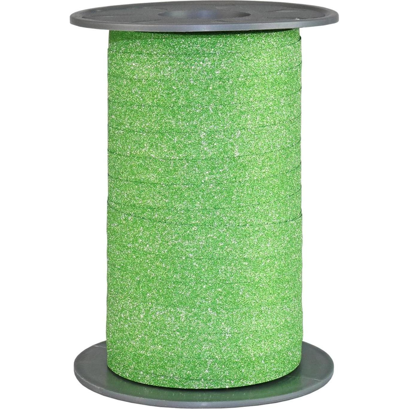 Pattberg, Geschenkverpackung, Geschenkband Poly Glitter 1 cm x 100 m, Hellgrün (Geschenkband, 1 x)