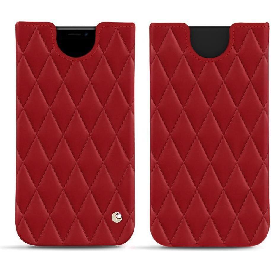 Noreve Lederschutzhülle (Apple iPhone XS Max), Smartphone Hülle, Rot