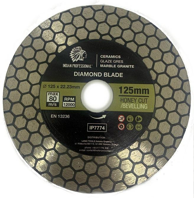Produktbild MGA TARCZA DIAMENTOWA 125mm x 1,5mm x 22,2mm HONEY CUT INDIAN PROFESSIONAL