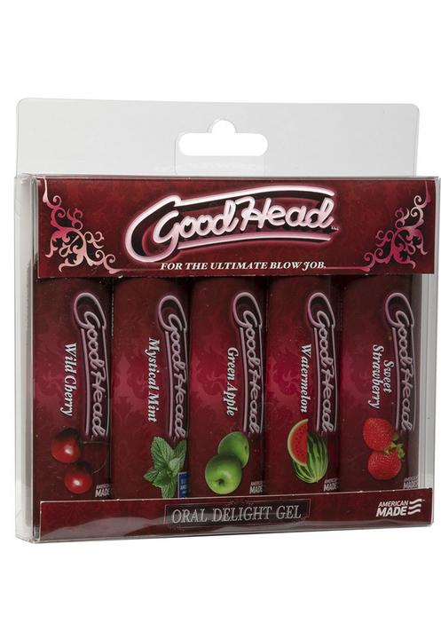 Produktbild Doc Johnson GoodHead™ - Oral Delight Gel - Multi 5-Pack (1.80 ml)