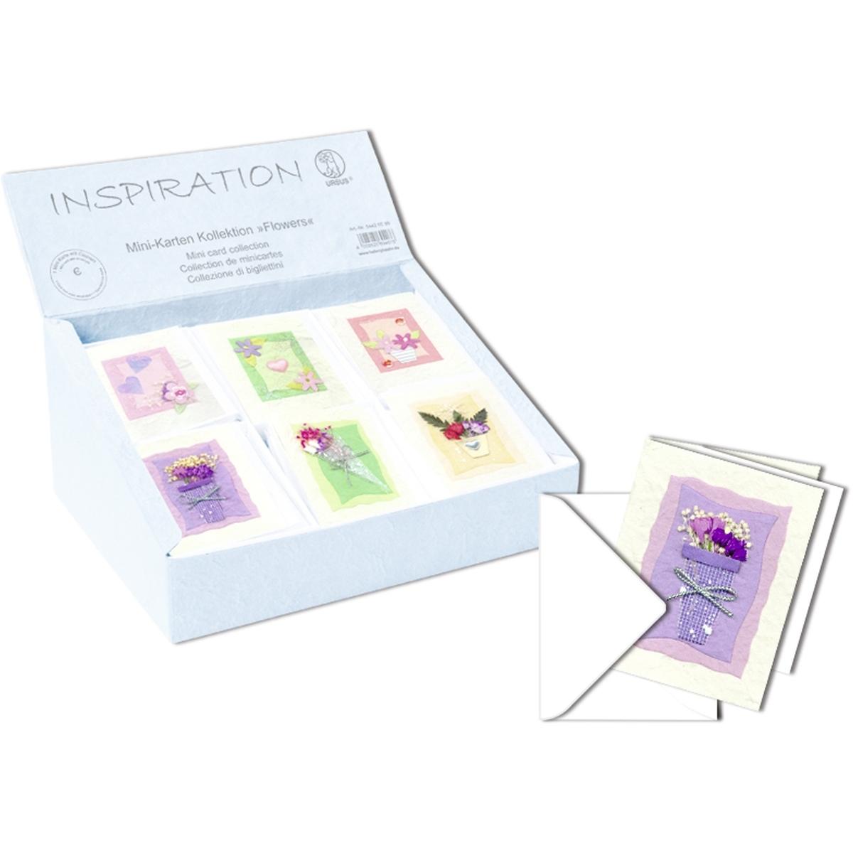 Ursus, Grusskarte + Briefpapier, Mini-Karten VE=60 Stück Kollektion Flowers (1 Stk.)