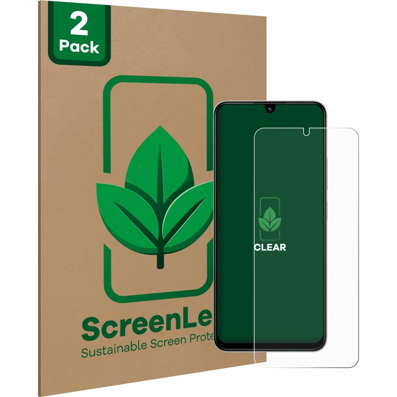 ScreenLeaf Schutzfolie nachhaltiger Displayschutz Display Schutz Folie Klar Transparent (2 Stück, Xiaomi Poco C75), Smar...