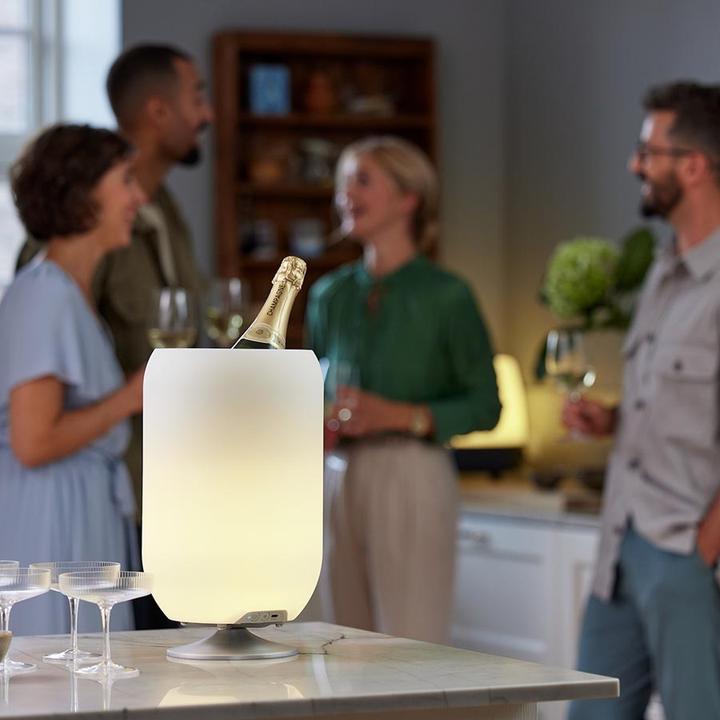 Actual product image Kooduu Atmos - Brushed silver (10 h, Rechargeable battery operated, Battery operated)