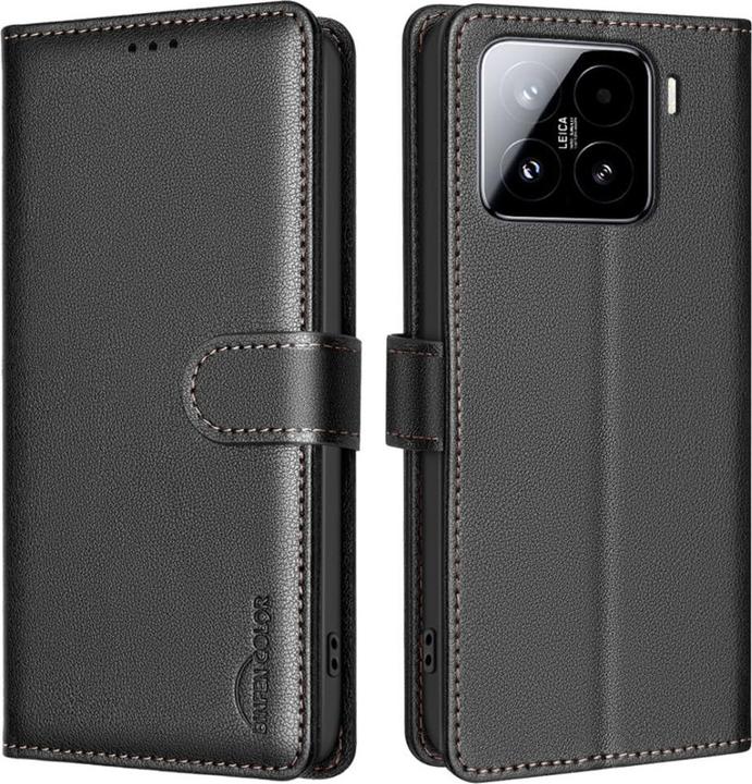 Binfen Color Xiaomi 15 Pro - BINFEN Leder Etui Hülle mit RFID Blocker (Xiaomi 15 Pro)