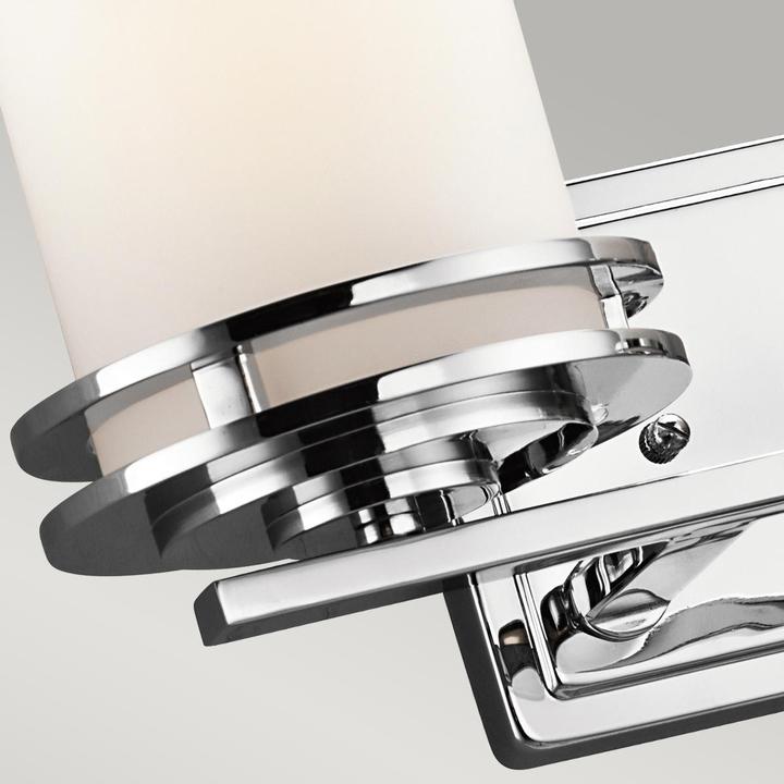 Actual product image Elstead Lighting Hendrik LED wall light G9 2-gang polished chrome IP44 (640 lm, G9)
