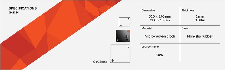 Actual product image SteelSeries QcK (M)