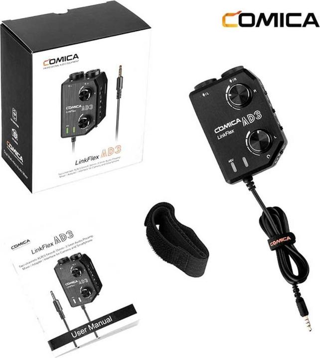 Actual product image Comica LinkFlex AD3 (3.5mm jack, 6.3mm jack)