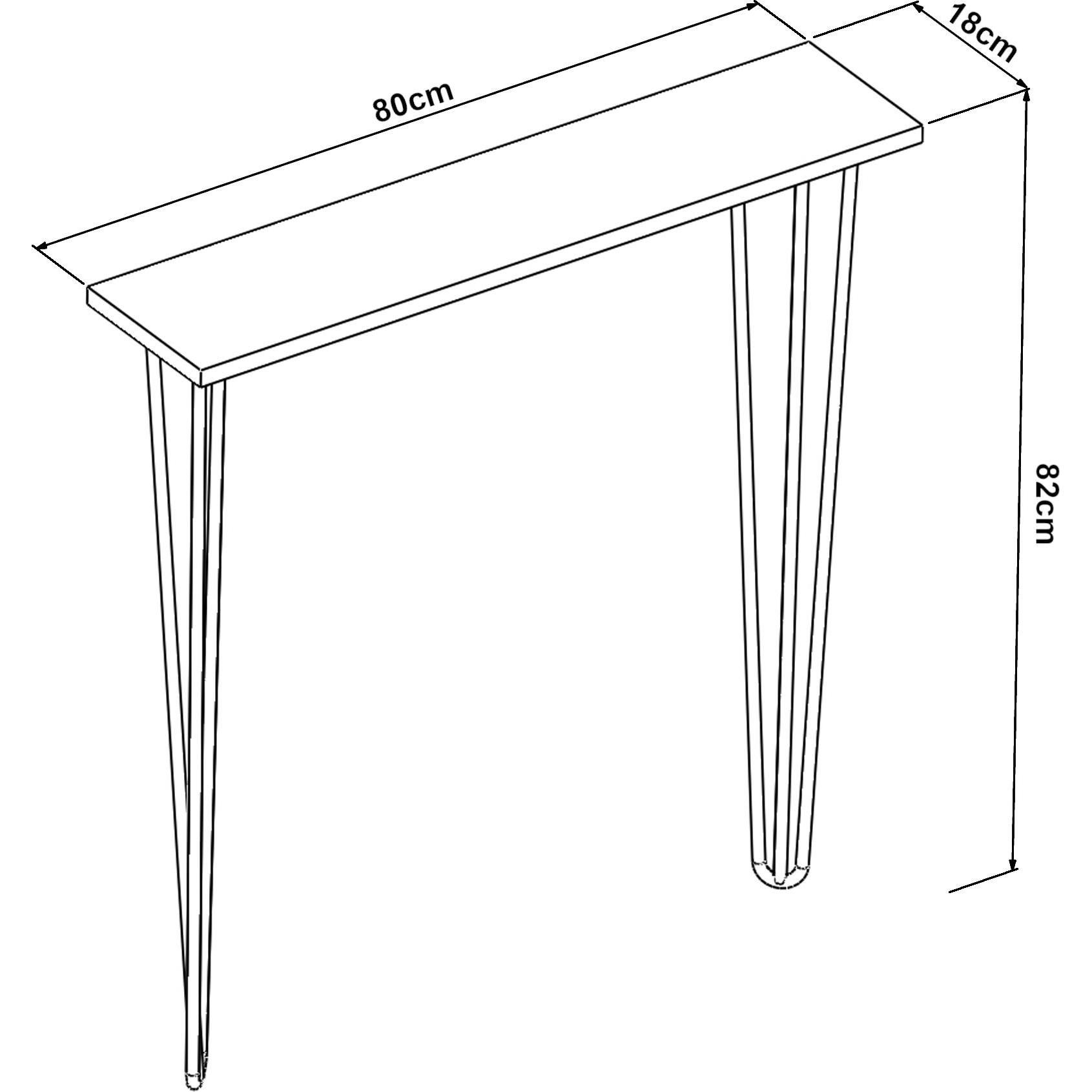 Thumbnail - En.Casa, Konsolentisch, Kokemäki (82 x 80 x 18 cm)