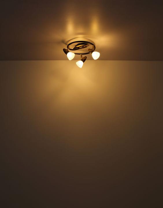 Produktbild Globo Strahler NOVARA, gold patiniert, 5449-4 (E14)