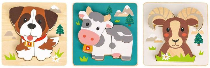 Produktbild Spielba Puzzle Schweizer Tiere 3er Set