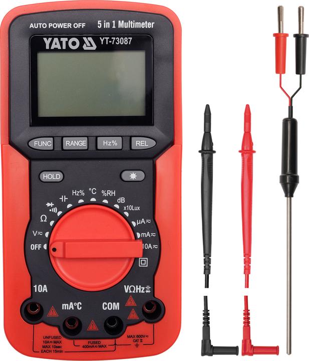 Actual product image Yato Digital Ammeter 5in1