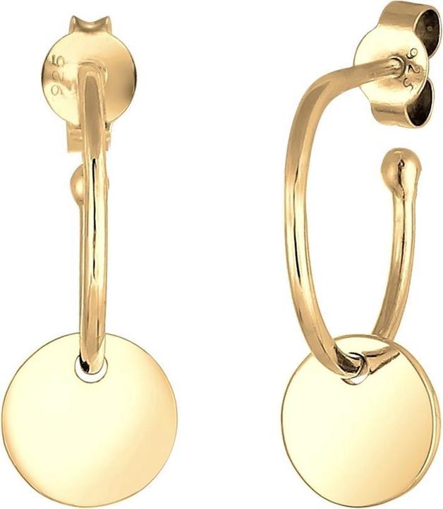 Immagine prodotto Elli Creolen mit Stecker und Plättchen Design (Argento)