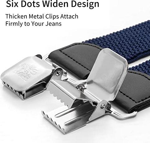 Produktbild Only-Bags.Store Hosenträger mit 4 starken Clips breite letzte verstellbare Länge