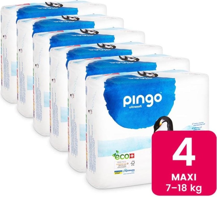 Produktbild Pingo Ökowindeln (Gr. 4, Monatsbox, 240 Stück)