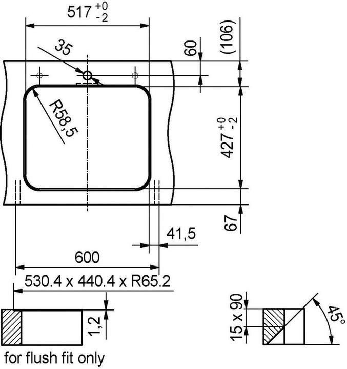 Produktbild Franke Largo Lax 210/610 50 (41) (Einbauspüle, 42.70 cm, 51.70 cm)