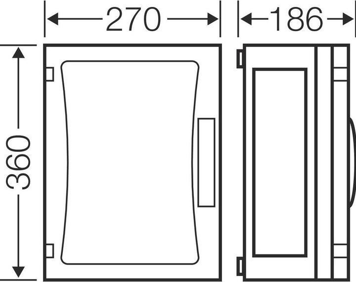 Image du produit Hensel HEN FP 0250 Boîtier vide ENYSTAR, dimensions d'encastrement 216x306x136mm, n (Boîtier)