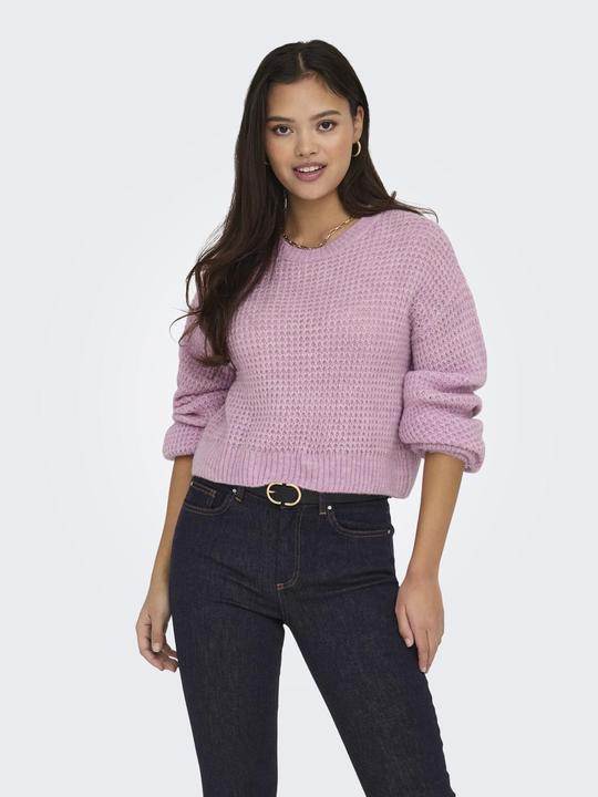 Produktbild Only ONLMIKANI LS CROP STRUCTURE ONECK CC KNT Strickpullover (XL)