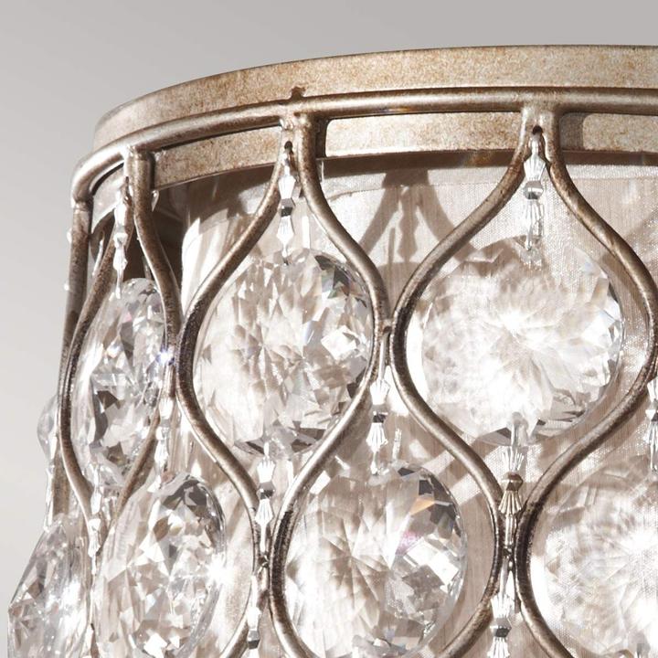 Image du produit Elstead Lighting Lucia Plafonnier E27 double 21cm Argent bruni (E27)