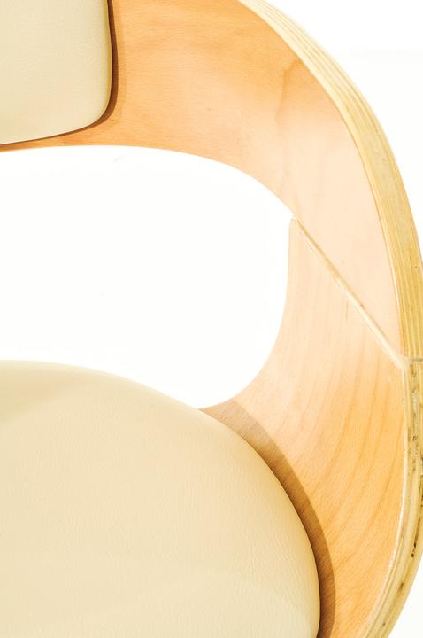Actual product image CLP Kingston bar stool, natural/cream