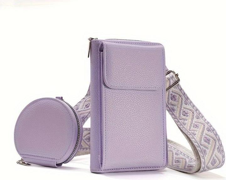Actual product image Only-Bags.Store 2-in-1 crossbody shoulder bag with coin pocket, trendy mobile phone bag in casual style, simple
