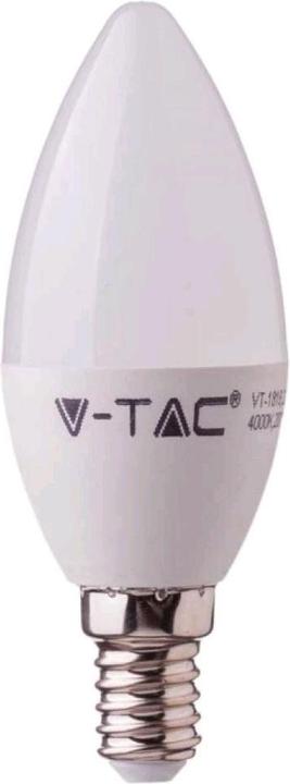 Produktbild V-TAC VT255 LED Glühbirne SAMSUNG Chip 45W E14 A Kunststoff Kerze 4000K (E14, 470 lm, 1x)