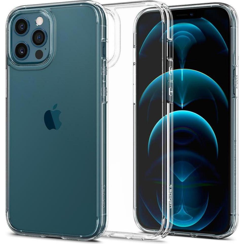 Spigen Ultra Hybrid (Apple iPhone 12 Pro Max), Smartphone Hülle, Transparent