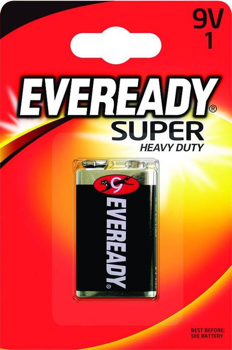 Eveready Super Heavy Duty (12 pcs., 9V Block, 400 mAh)