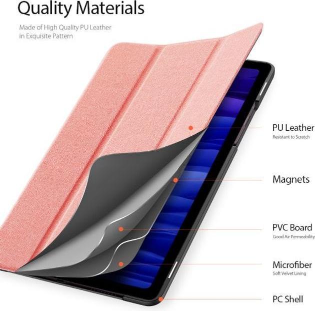 Immagine prodotto Dux Ducis Galaxy Tab A7 (2020) - Domo Tri-fold Smart Case rosa (Galaxy Tab A7 10.4 (2020))