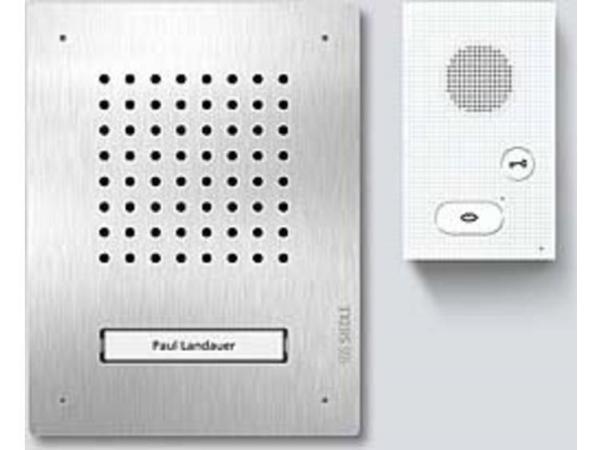 Siedle Set CLAB 850-1 E/W Audio Set Classic Stainless Steel/White