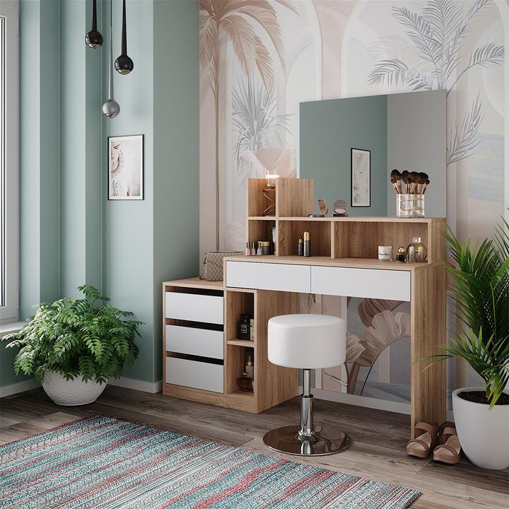 Image du produit Vicco Anja mit Hocker (139.80 x 40 x 115 cm)
