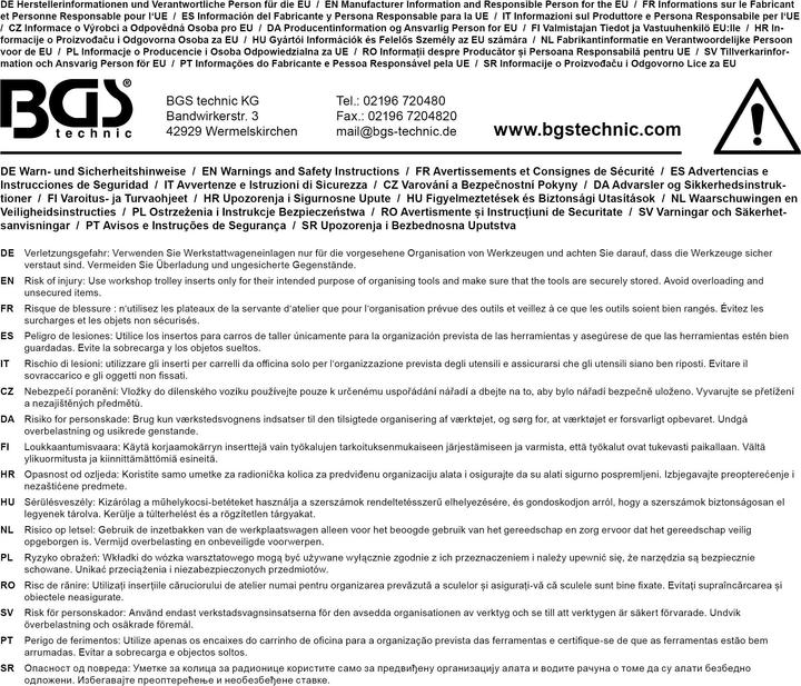 Produktbild BGS Werkstattwageneinlage