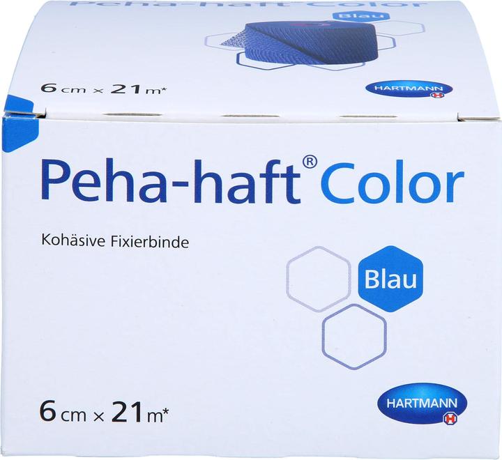 Produktbild Hartmann color Fixierbinden 20 m x 6 cm / blau