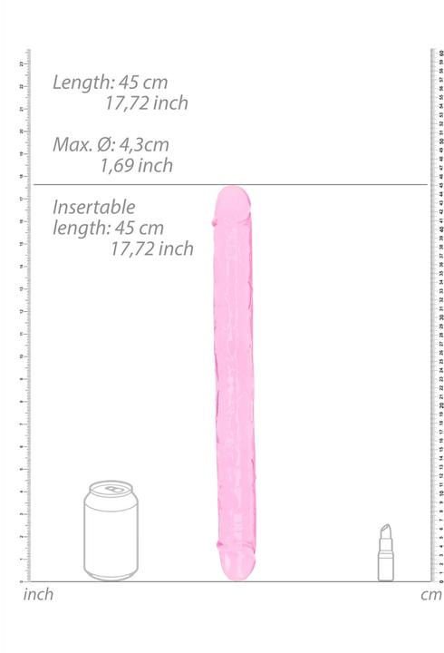 Actual product image RealRock Realistic Double Dong - 18" / 45 cm