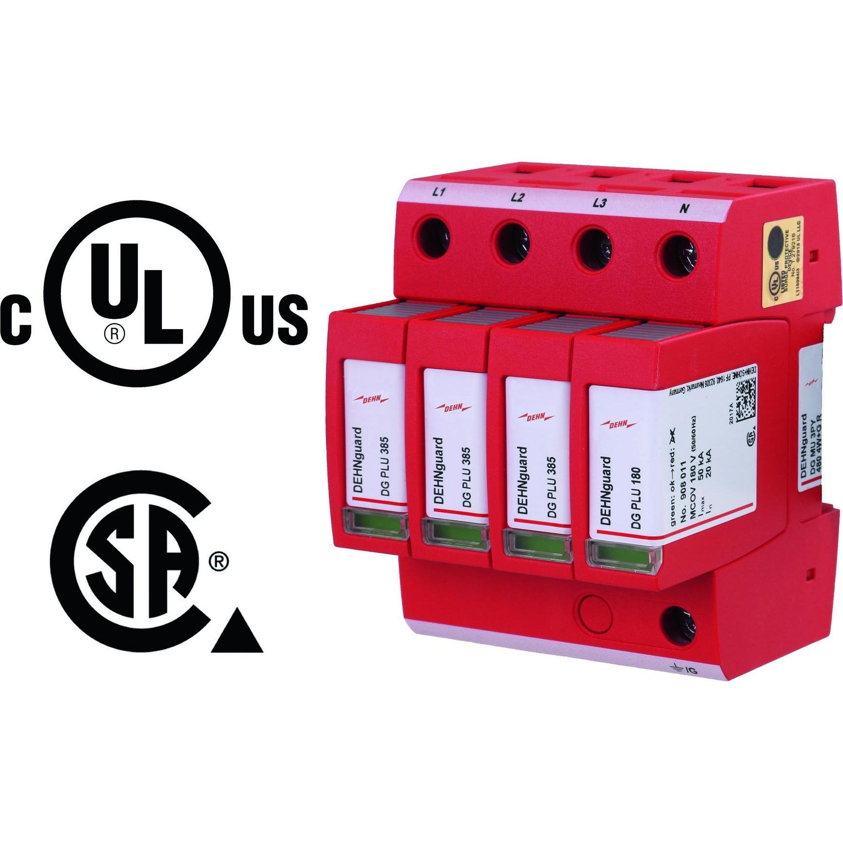 Dehn, Protezione contro le sovratensioni, 908346 DG MU DG MU 3PY 480 4W+G R3PY 480 4W+G R Scaricatore di sovratensione