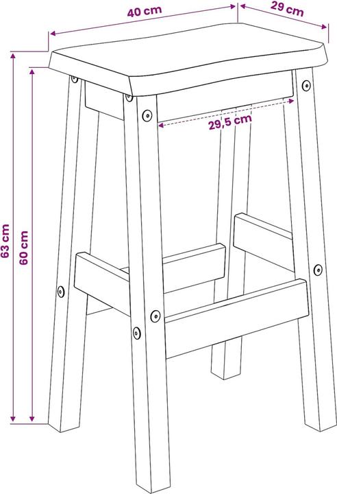 Produktbild vidaXL Barhocker