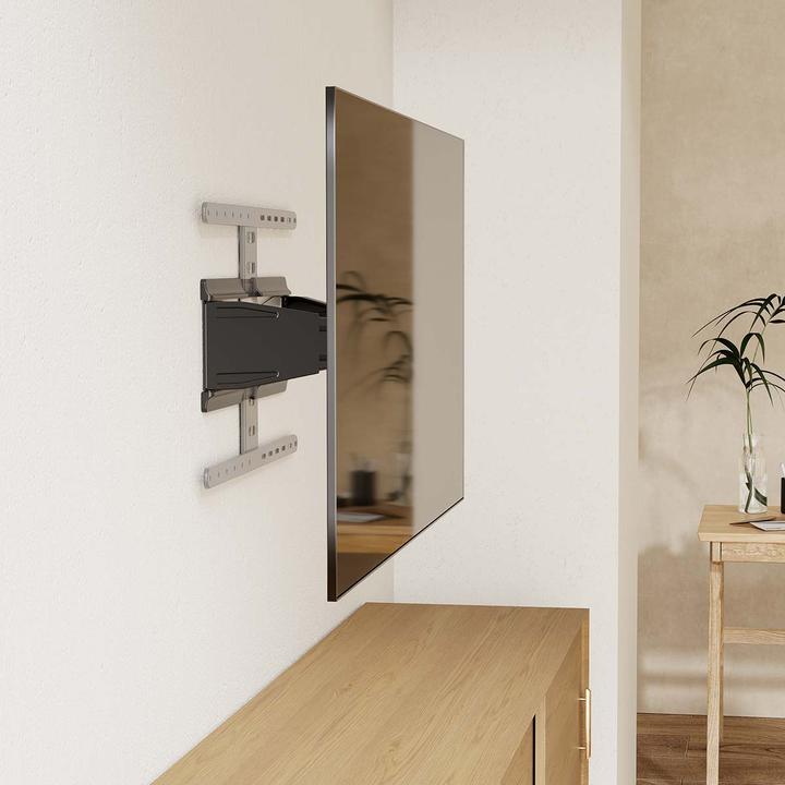 Image du produit Nedis Support TV mural pour 43 à 90 pouces, entièrement mobile, inclinable et pivotant, ABS / acier (Mur, 50 kg, 43" - 90")