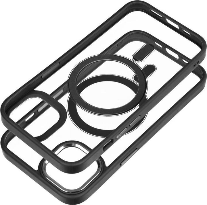 Actual product image OEM Back panel cover COLOR EDGE MAG COVER case compatible with MagSafe for IPHONE 13 black (Apple iPhone 13)