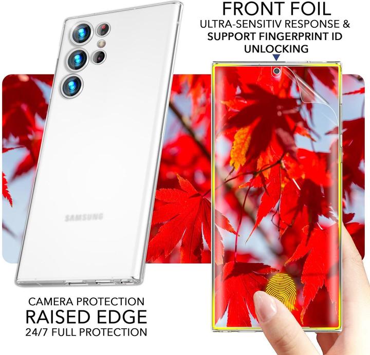Produktbild Nalia Extrem Dünnes 0,3mm Hardcase mit 2x Displayschutz (Samsung Galaxy S23 Ultra)