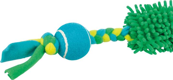 Image du produit Trixie Jouet pour chien Bungee Tugger avec balle de tennis, 85 cm, Mint (Jouet à mâcher pour chien)